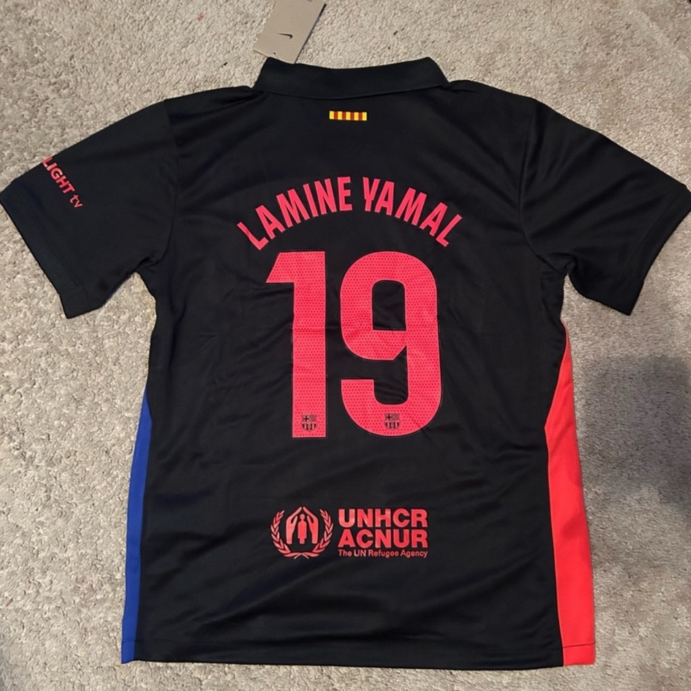 Lamine Yamal #19 Barcelona Away Laliga Jersey